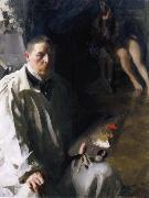 Anders Zorn Sjalvportratt with model china oil painting artist